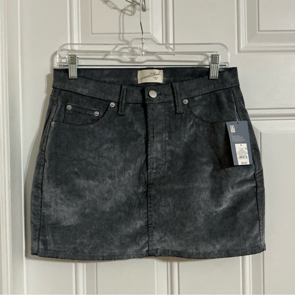 Universal Thread Blue/Gray Micro Mini Skirt Size 6